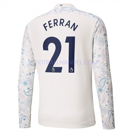 Herre Fotballdrakter Manchester City Ferran Torres 21 Tredje 2020-21 Langermet